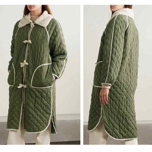 THE GREAT Army Long Quilted Reversible Coat